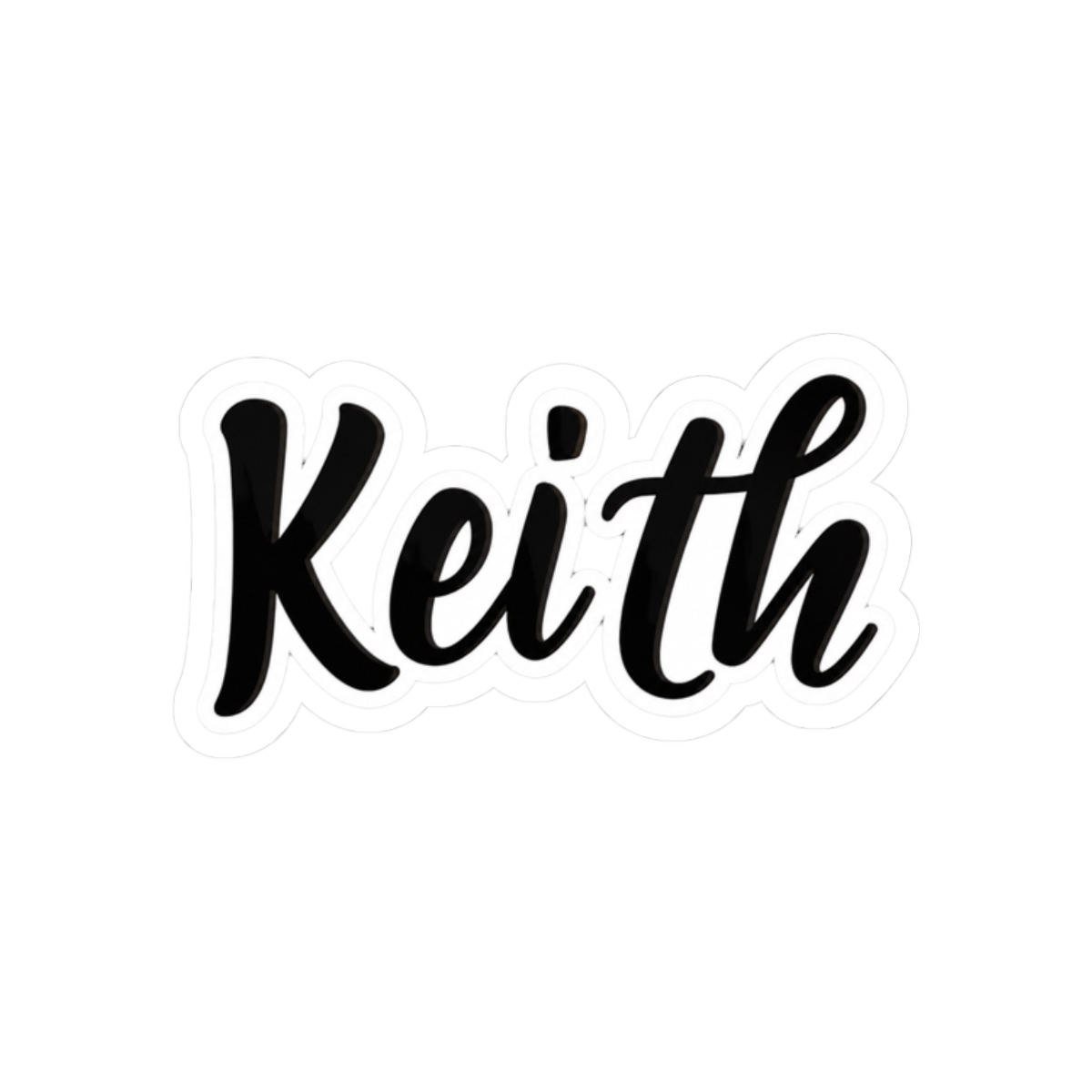 Keith Name, Sticker | Braxton Keith - alternate angle 3, merchandise