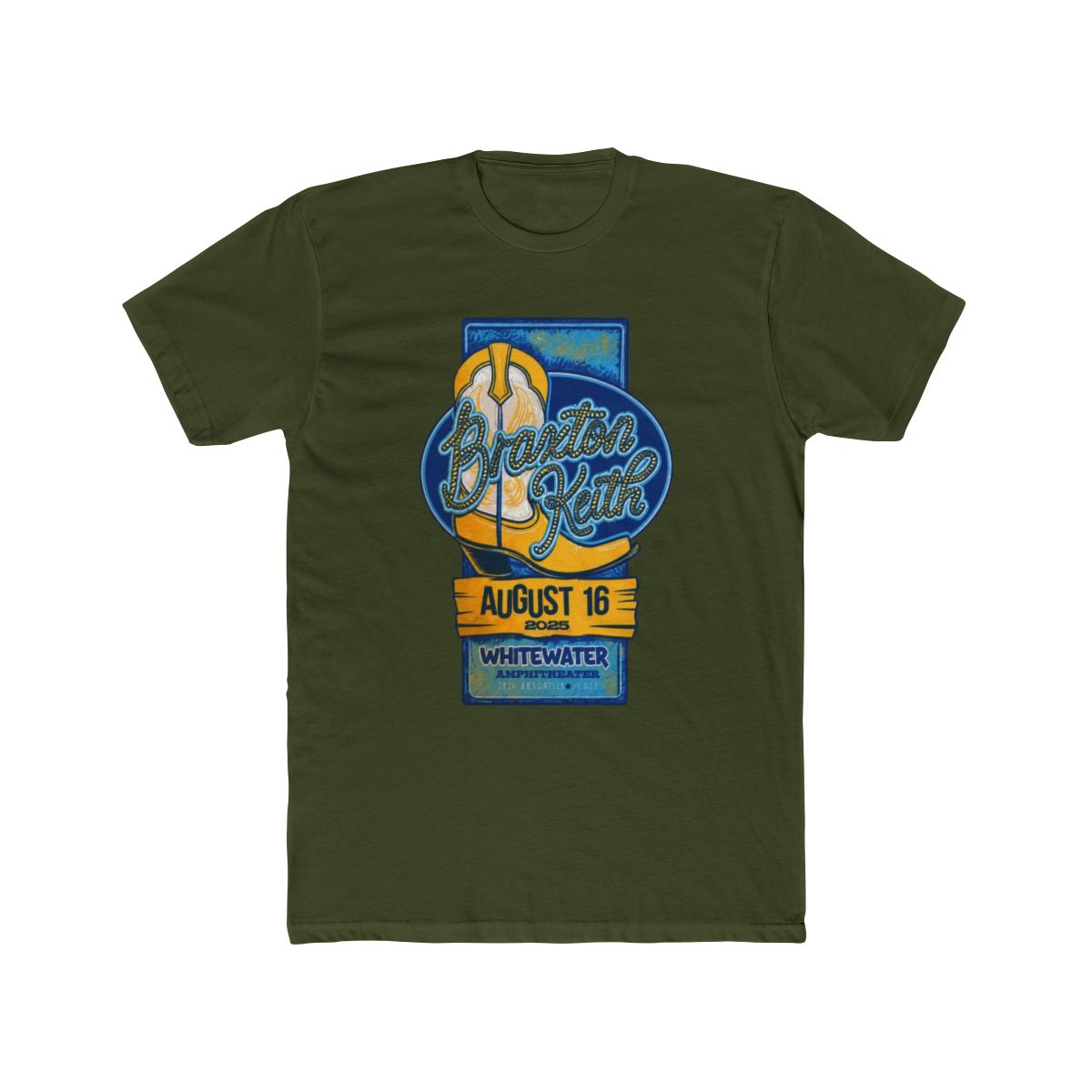 Top Braxton Keith New Braunfels August 16 2025 Tour, TX T Shirt - 2020 Trending Tees - alternate angle 5, merchandise